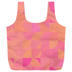 Geometric Pink Ocean  Full Print Recycle Bag (xxl)