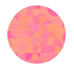 Geometric Pink Ocean  Mini Round Pill Box (pack Of 3)