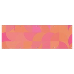 Geometric Pink Ocean  Banner And Sign 12  X 4 