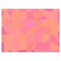 Geometric Pink Ocean  Two Sides Premium Plush Fleece Blanket (baby Size) by ConteMonfrey