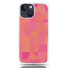 Geometric Pink Ocean  Iphone 13 Mini Tpu Uv Print Case