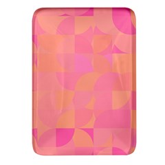 Geometric Pink Ocean  Rectangular Glass Fridge Magnet (4 Pack) by ConteMonfrey