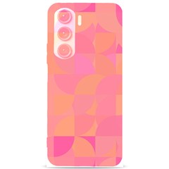 Geometric Pink Ocean  Samsung Galaxy S24 Plus 6 7 Inch Black Tpu Uv Case