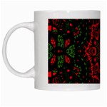 Purple, Blue And Pink Eyes Abstract Forms Geometric White Mug Left