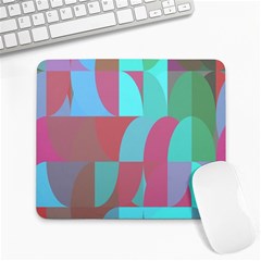 Geometric Ocean Purple Blue Pink Large Mousepad