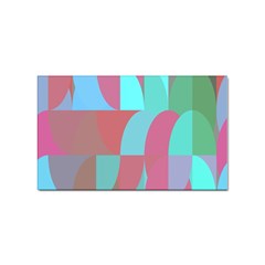 Geometric Ocean Purple Blue Pink Sticker Rectangular (100 Pack)