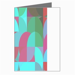 Geometric Ocean Purple Blue Pink Greeting Card