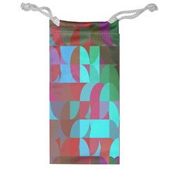 Geometric Ocean Purple Blue Pink Jewelry Bag