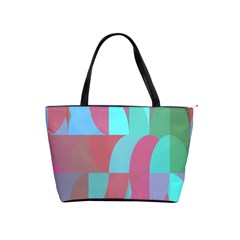 Geometric Ocean Purple Blue Pink Classic Shoulder Handbag