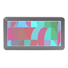 Geometric Ocean Purple Blue Pink Memory Card Reader (mini)