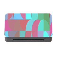 Geometric Ocean Purple Blue Pink Memory Card Reader With Cf