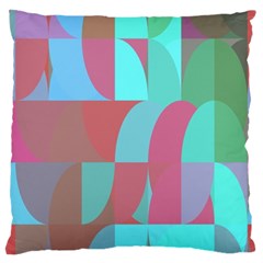 Geometric Ocean Purple Blue Pink Large Cushion Case (one Side)