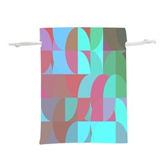 Geometric Ocean Purple Blue Pink Lightweight Drawstring Pouch (s)