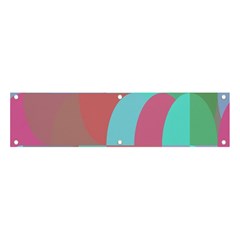 Geometric Ocean Purple Blue Pink Banner And Sign 4  X 1 