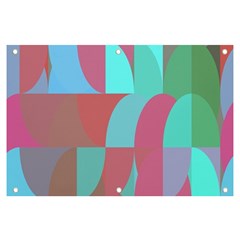 Geometric Ocean Purple Blue Pink Banner And Sign 6  X 4 