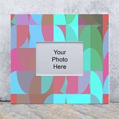 Geometric Ocean Purple Blue Pink White Wall Photo Frame 5  X 7 