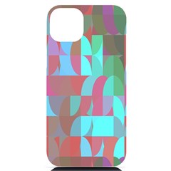 Geometric Ocean Purple Blue Pink Iphone 14 Plus Black Uv Print Pc Hardshell Case