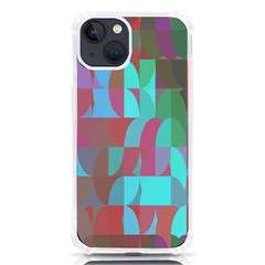 Geometric Ocean Purple Blue Pink Iphone 13 Tpu Uv Print Case