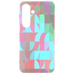 Geometric Ocean Purple Blue Pink Samsung Galaxy S24 6 2 Inch Black Tpu Uv Case