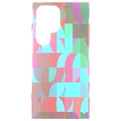 Geometric Ocean Purple Blue Pink Samsung Galaxy S24 Ultra 6 9 Inch Black Tpu Uv Case