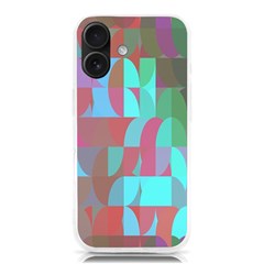 Geometric Ocean Purple Blue Pink Iphone 16 Tpu Uv Print Case