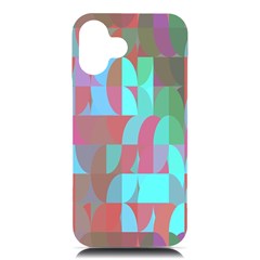 Geometric Ocean Purple Blue Pink Iphone 16 Plus Black Uv Print Pc Hardshell Case