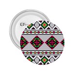 Ukrainian Folk Seamless Pattern Ethnic Ornament Border Element Traditional 2.25  Buttons Front