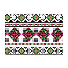 Ukrainian Folk Seamless Pattern Ethnic Ornament Border Element Traditional Sticker A4 (10 Pack)