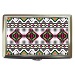 Ukrainian Folk Seamless Pattern Ethnic Ornament Border Element Traditional Cigarette Money Case