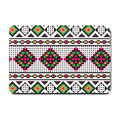 Ukrainian Folk Seamless Pattern Ethnic Ornament Border Element Traditional Small Doormat