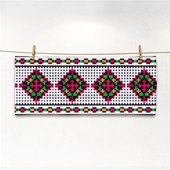 Ukrainian Folk Seamless Pattern Ethnic Ornament Border Element Traditional Hand Towel