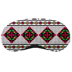 Ukrainian Folk Seamless Pattern Ethnic Ornament Border Element Traditional Sleep Mask