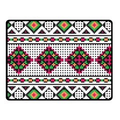 Ukrainian Folk Seamless Pattern Ethnic Ornament Border Element Traditional Fleece Blanket (small)