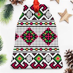 Ukrainian Folk Seamless Pattern Ethnic Ornament Border Element Traditional Bell Ornament (two Sides)