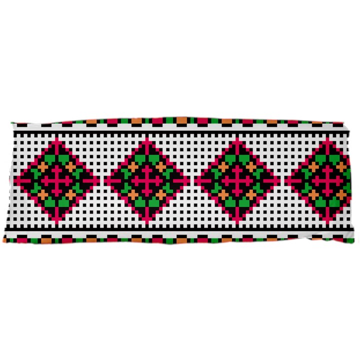 Ukrainian Folk Seamless Pattern Ethnic Ornament Border Element Traditional 15 x40  Body Pillow Case Dakimakura (Two Sides)