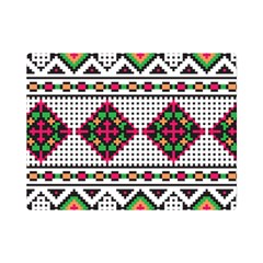 Ukrainian Folk Seamless Pattern Ethnic Ornament Border Element Traditional Premium Plush Fleece Blanket (mini)