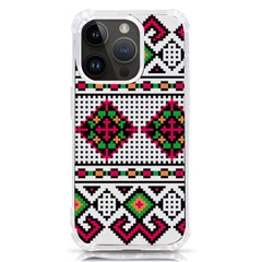 Ukrainian Folk Seamless Pattern Ethnic Ornament Border Element Traditional Iphone 14 Pro Tpu Uv Print Case