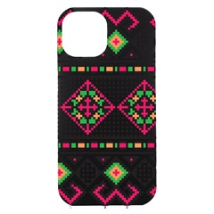 Ukrainian Folk Seamless Pattern Ethnic Ornament Border Element Traditional Iphone 15 Plus Black Uv Print Pc Hardshell Case