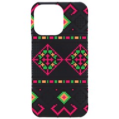 Ukrainian Folk Seamless Pattern Ethnic Ornament Border Element Traditional Iphone 15 Pro Max Black Uv Print Pc Hardshell Case