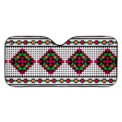 Ukrainian Folk Seamless Pattern Ethnic Ornament Border Element Traditional Car Windshield Sunshade