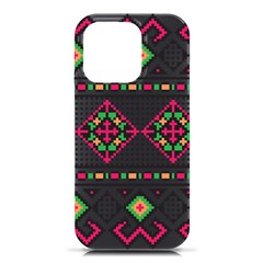 Ukrainian Folk Seamless Pattern Ethnic Ornament Border Element Traditional Iphone 16 Pro Black Uv Print Pc Hardshell Case