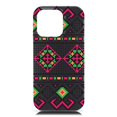 Ukrainian Folk Seamless Pattern Ethnic Ornament Border Element Traditional Iphone 16 Pro Max Black Uv Print Pc Hardshell Case