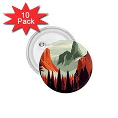 Mountains 1 75  Buttons (10 Pack)