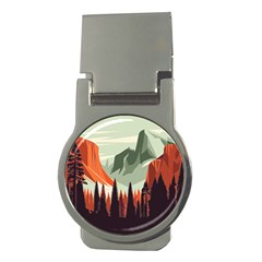 Mountains Money Clips (round) 