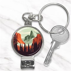 Mountains Nail Clippers Key Chain