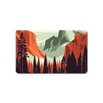 Mountains Magnet (Name Card) Front