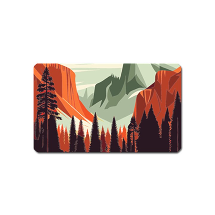 Mountains Magnet (Name Card)