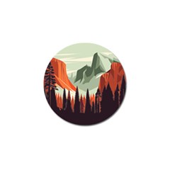 Mountains Golf Ball Marker