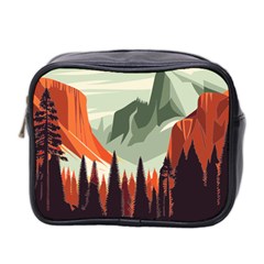 Mountains Mini Toiletries Bag (two Sides) by Salmanaz77