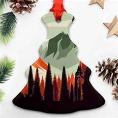 Mountains Ornament (christmas Tree)  by Salmanaz77